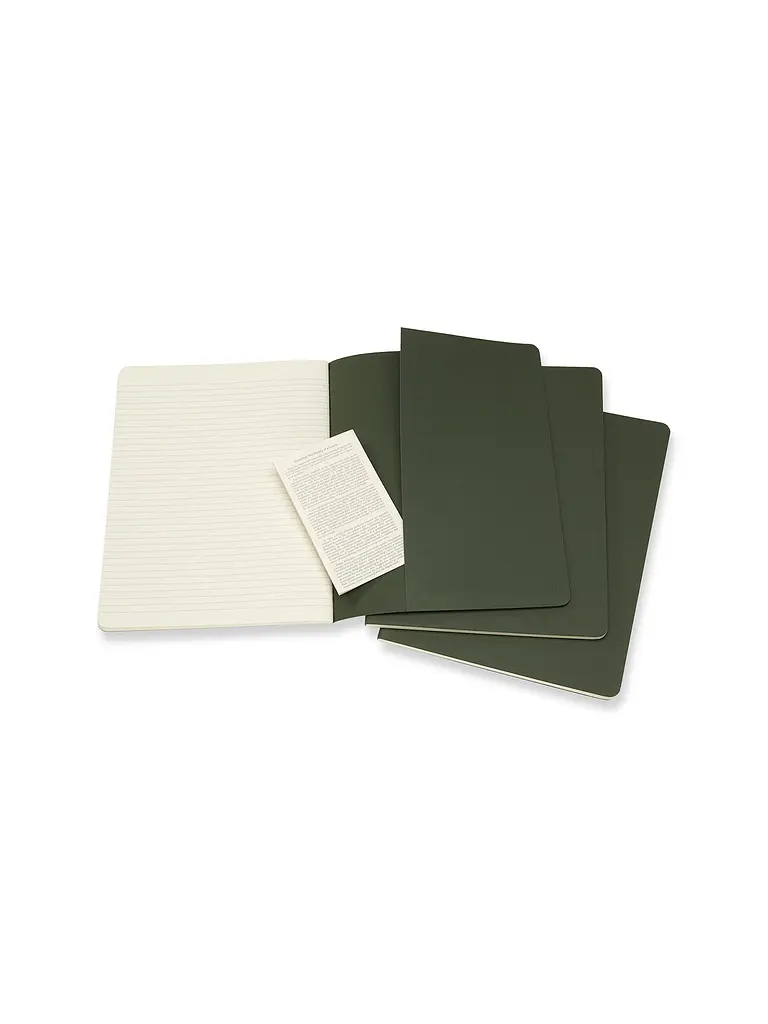 Записник Moleskine Cahier великий, Лінійка Зелений (CH021K15) - фото 4