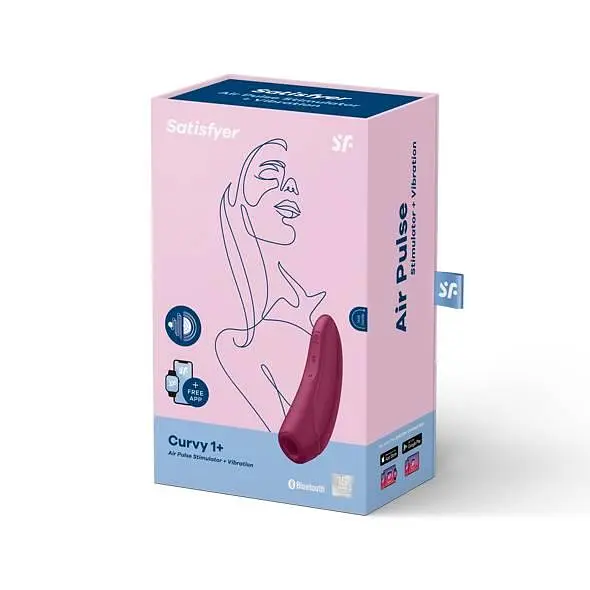Ваакумный стимулятор клитора Satisfyer Curvy 1+ красный - фото 7