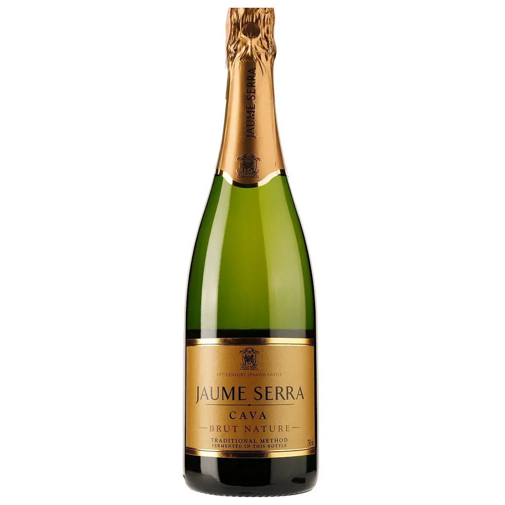 Набор игристое вино Jaume Serra Cava Brut Nature, белое брют натюр 0.75 л + вино игристое Jaume Serra Cava Brut Nature, белое брют натюр 0.2 л  - фото 2