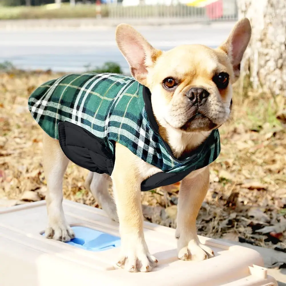 Зимовий водонепроникний двосторонній жилет у клітинку Derby Plaid Green у британському стилі, 2XL Зелений - фото 6