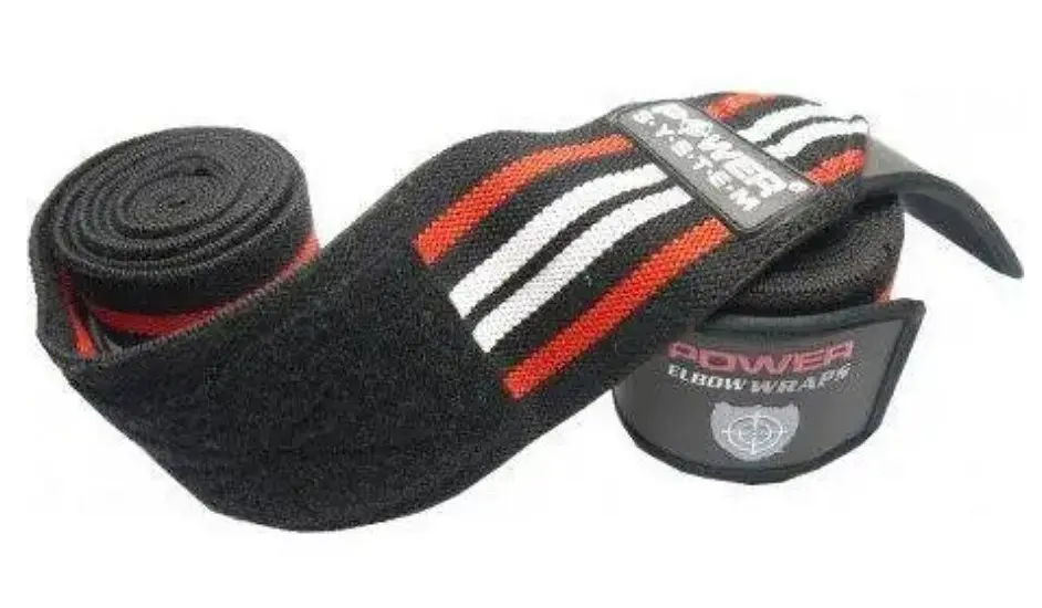 Бинти на коліна Power System PS-3700 Knee Wraps Red/Black (пара) (PS-3700_Red-Black) - фото 2