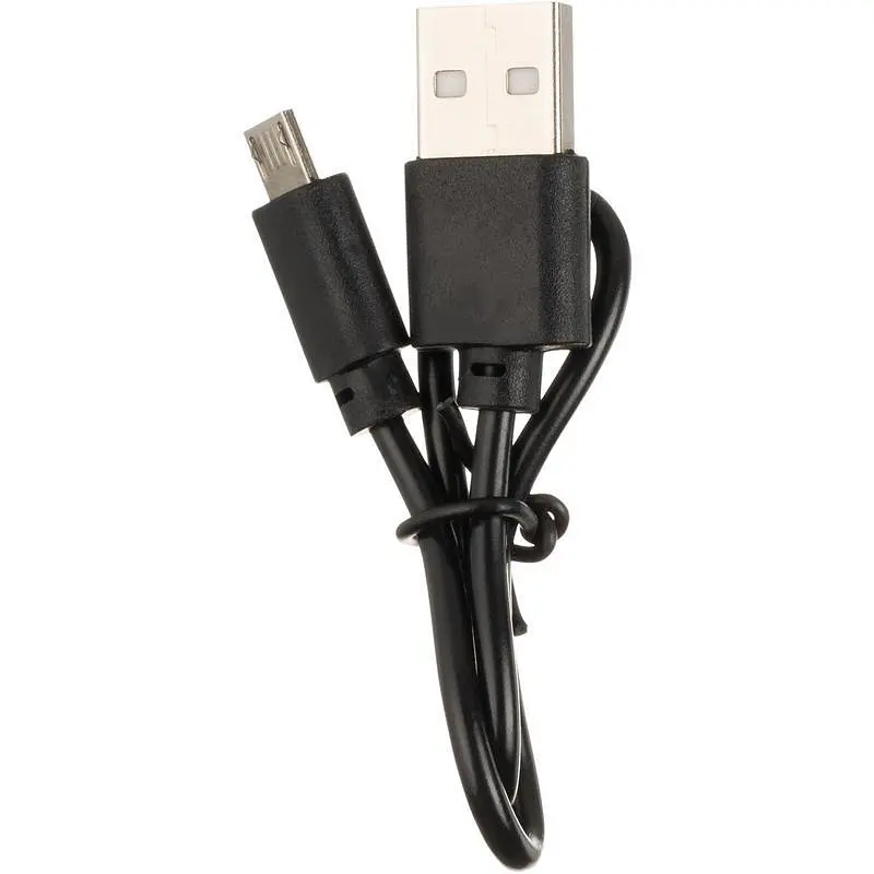 Кабель укорочений GRAND для Power Bank USB MicroUSB 25 см чорний - фото 2