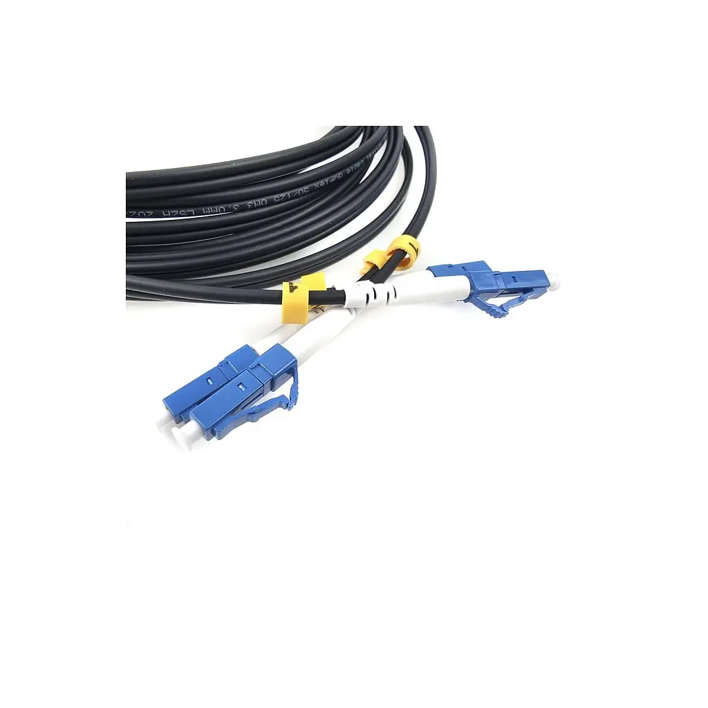 Оптичний патчкорд LC/UPC-LC/UPC, Multimode (50/125, OM3), LSZH, Duplex, black, 5m Eserver (ES-LC-LC/UPC-5-MM-D) - фото 4