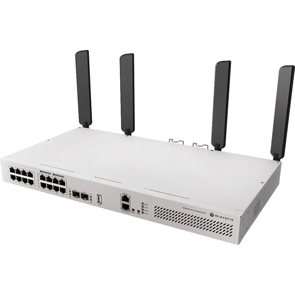 Коммутатор MikroTik CRS418-8P-8G-2S+5axQ2axQ-RM, 17xGig Eth ports (8 with 802.3af/at PoE-out support) (CRS418-8P-8G-2S+5axQ2axQ-) - фото 3