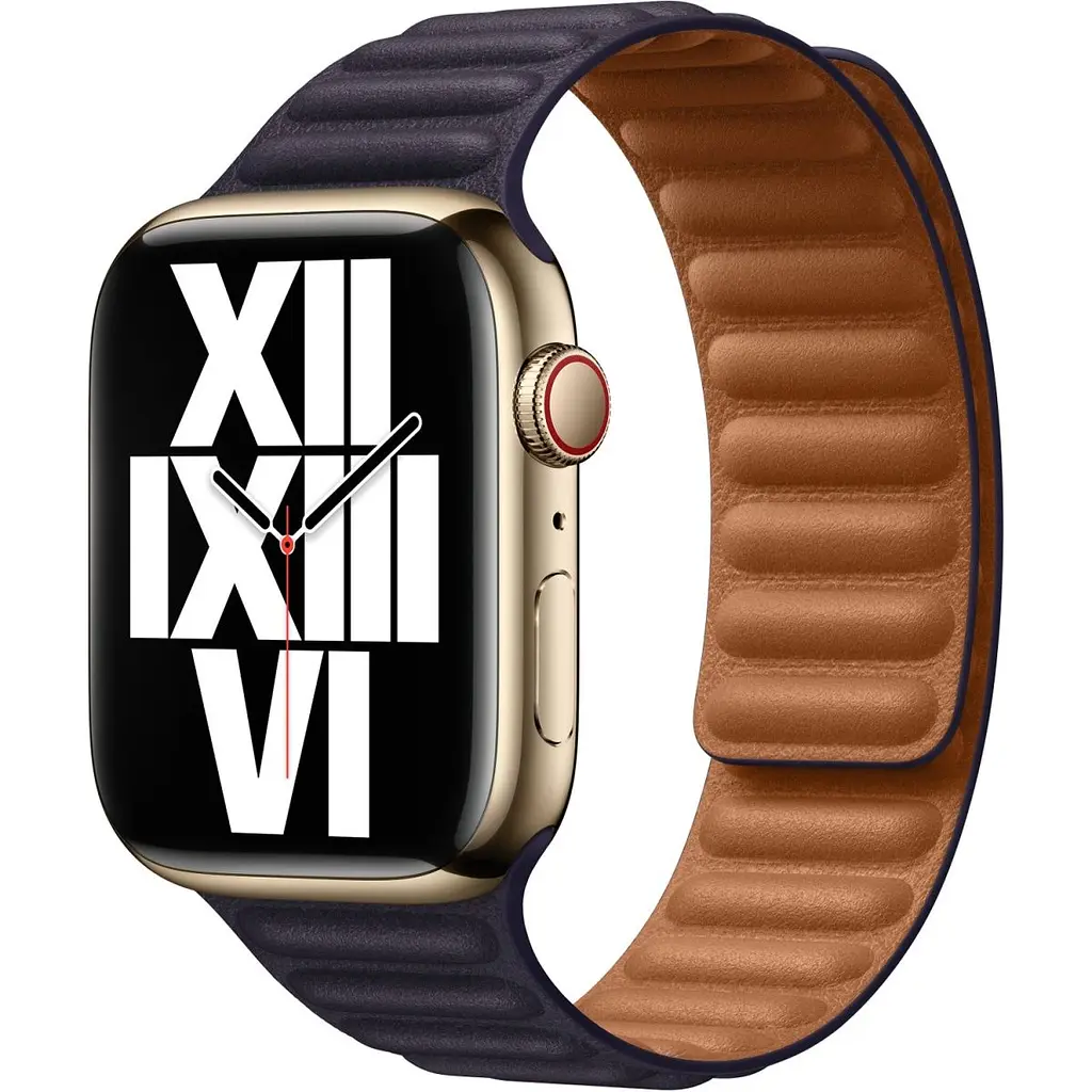 Ремінець Apple Leather Link для Apple Watch 38/40/41mm Ink M/L (MP843) [83458] - фото 2