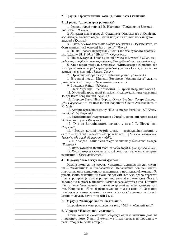 Українська література. Конспекти уроків. 6 клас. Посібник для вчителя - фото 6