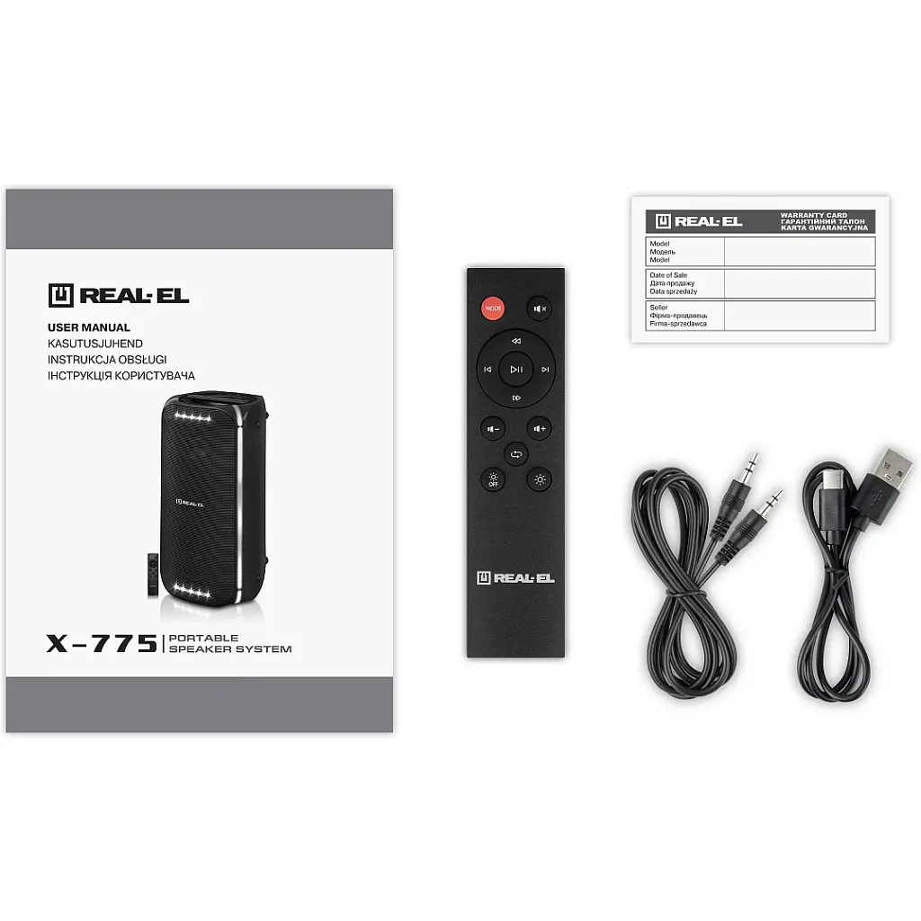 Акустична система REAL-EL X-775 Black (EL121600032) - фото 2