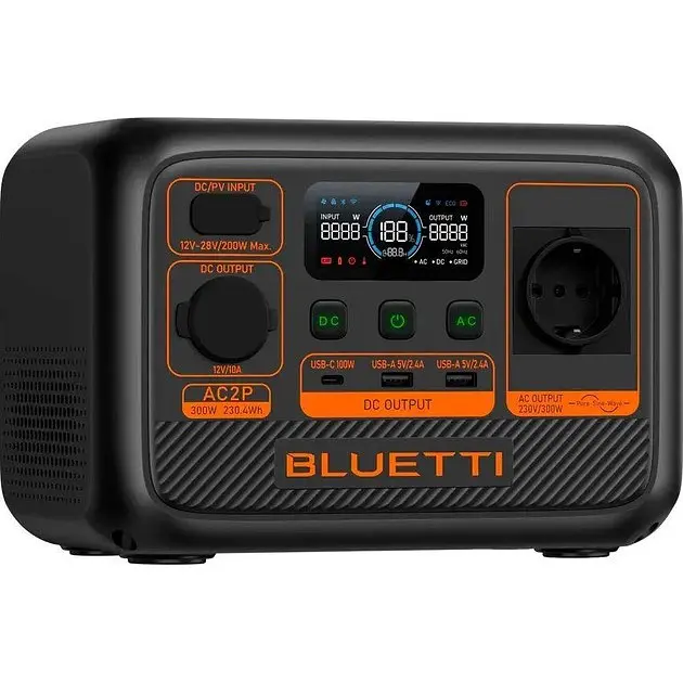 Зарядна станція Bluetti AC2P 300W 230.4Wh - фото 4