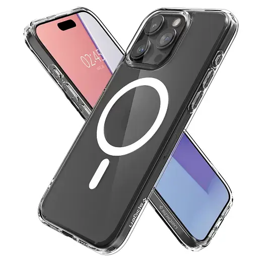 Чохол Spigen Ultra Hybrid (MagFit) Frost Clear для iPhone 15 Pro (ACS06719) - фото 4