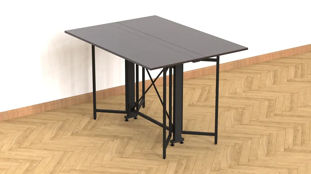 Стіл-книга трансформер Спайдер Ferrum-decor 750x1150x880 Чорний метал ДСП Венге Магія 16 мм (FRD-105632) - фото 8