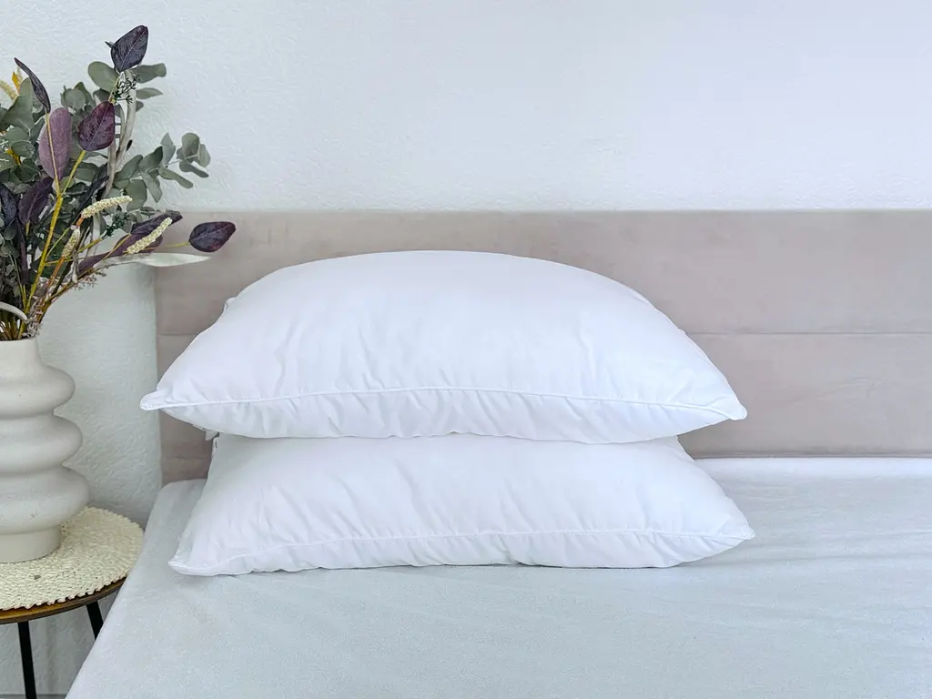 Подушка Ecotton 50х70 см Ecofill Line антиалергенна з біопухом біла White (24695) - фото 3