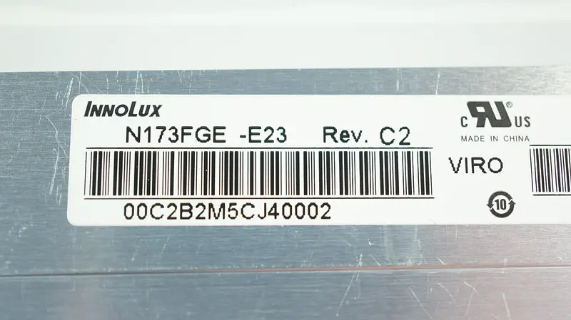 Матриця 17.3 N173FGE-E23 1600х900, 30pineDP, LED, NORMAL, глянцева, роз'єм ліворуч знизу для ноутбука - фото 2