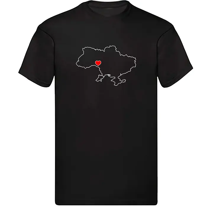 Чорна чоловіча футболка "Україна Вінниця"