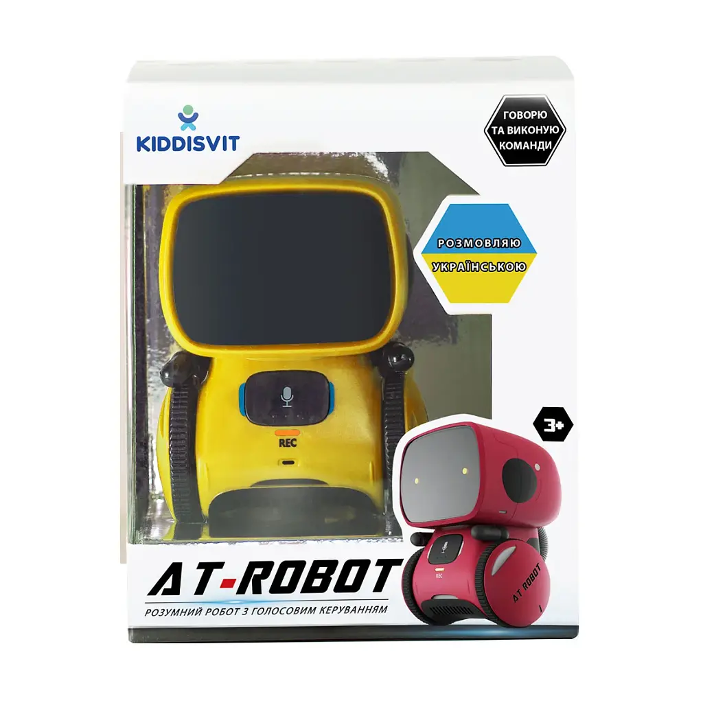 Інтерактивний робот з голосовим керуванням – AT-ROBOT (жовтий, озвуч.укр.) - фото 2