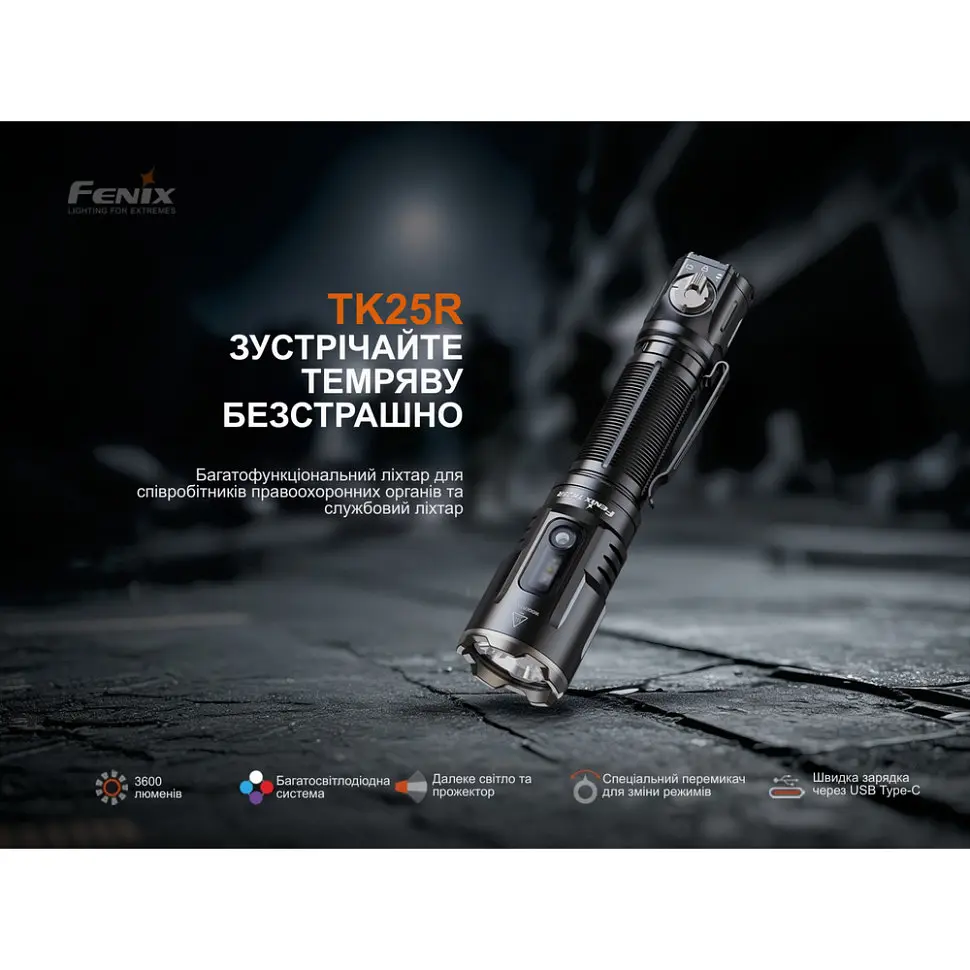 Фонарь ручной Fenix TK25R - фото 6