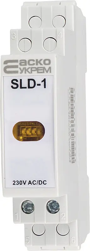 Сигнальний індикатор модульний SLD‑1 АСКО‑УКРЕМ (A0140030033) жовтий - фото 2