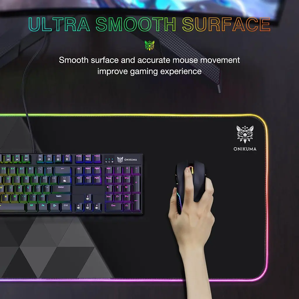 Килимок для миші Onikuma Gaming Mouse Pad G6 RGB |12x31"| - фото 2