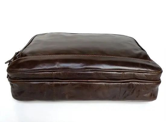Чоловіча шкіряна сумка Vintage 37х30х10 см sum0013934 - фото 6