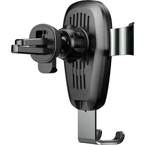 Держатель для мобильного телефона с БЗП Baseus Metal Holder Air Outlet Tarnish - фото 3