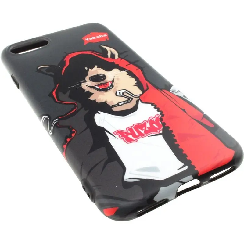 Чехол-накладка PUZOO TPU Glossy Surface IMD Hip Hop iPhone 7/8/SE 2020 MC Husky Black - фото 2