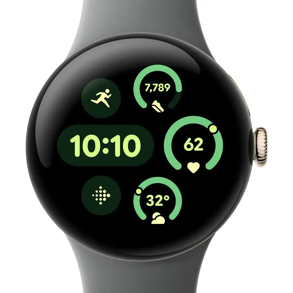 Смарт-годинник Smart Watch Google Pixel Watch 3 LTE 41mm Gold Case/Hazel Band JP - фото 3