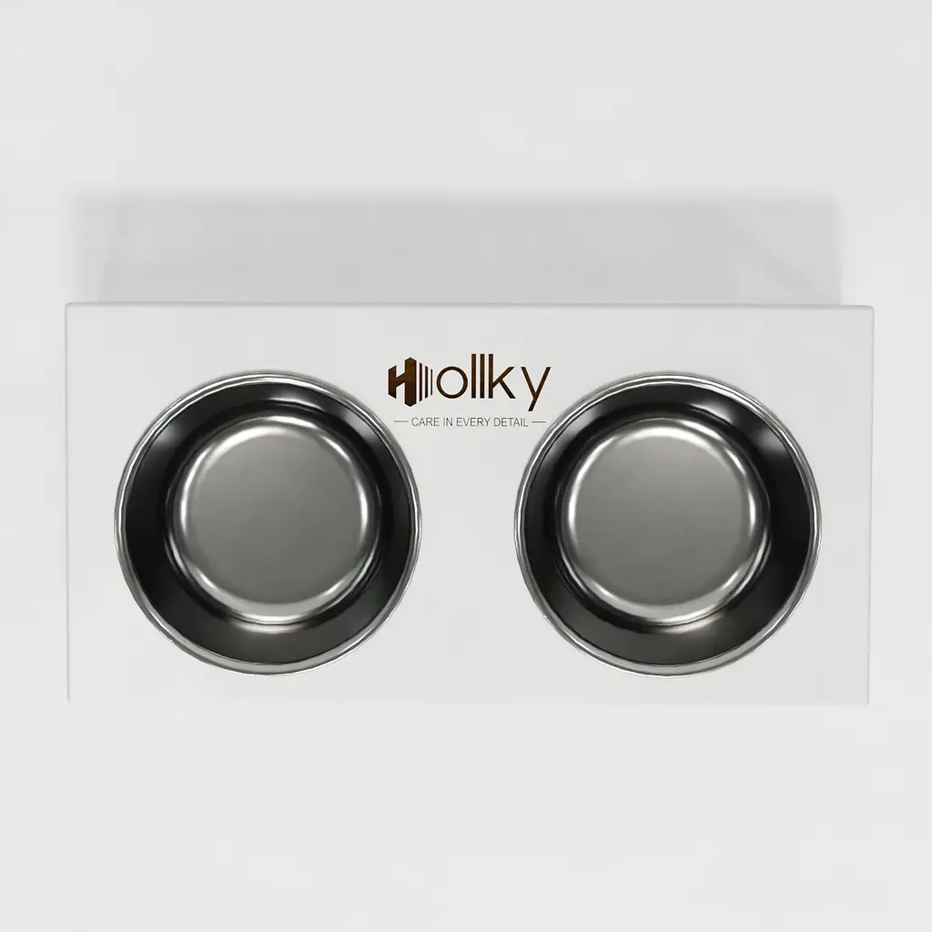 Hollky Base M — миски на підставці для середніх собак та великих котів (2 × 0,95 л) - фото 5