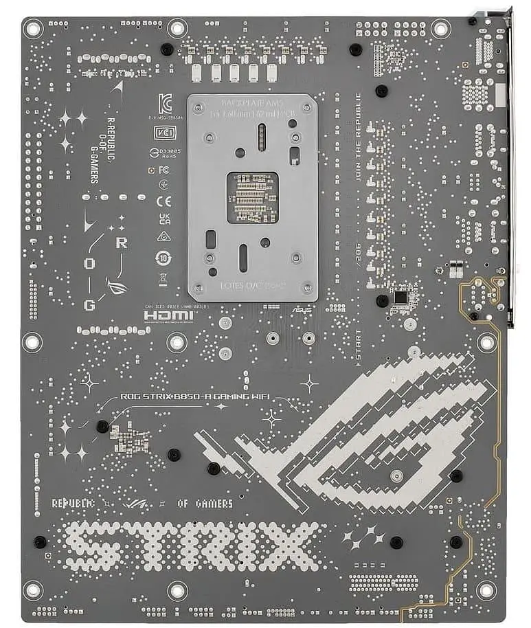 Материнська плата ASUS ROG STRIX B850-A GAMING WIFI (ROG STRIX B850-A GAMING WIFI) (Socket AM5, AMD B850, ATX) - фото 5