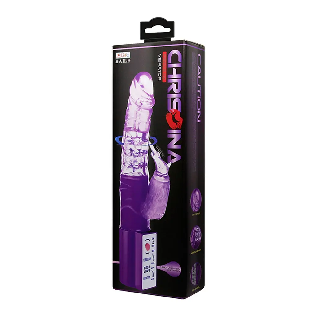 Вибратор-кролик Baile Cute Baby Vibrator 25 см фиолетовый - фото 7