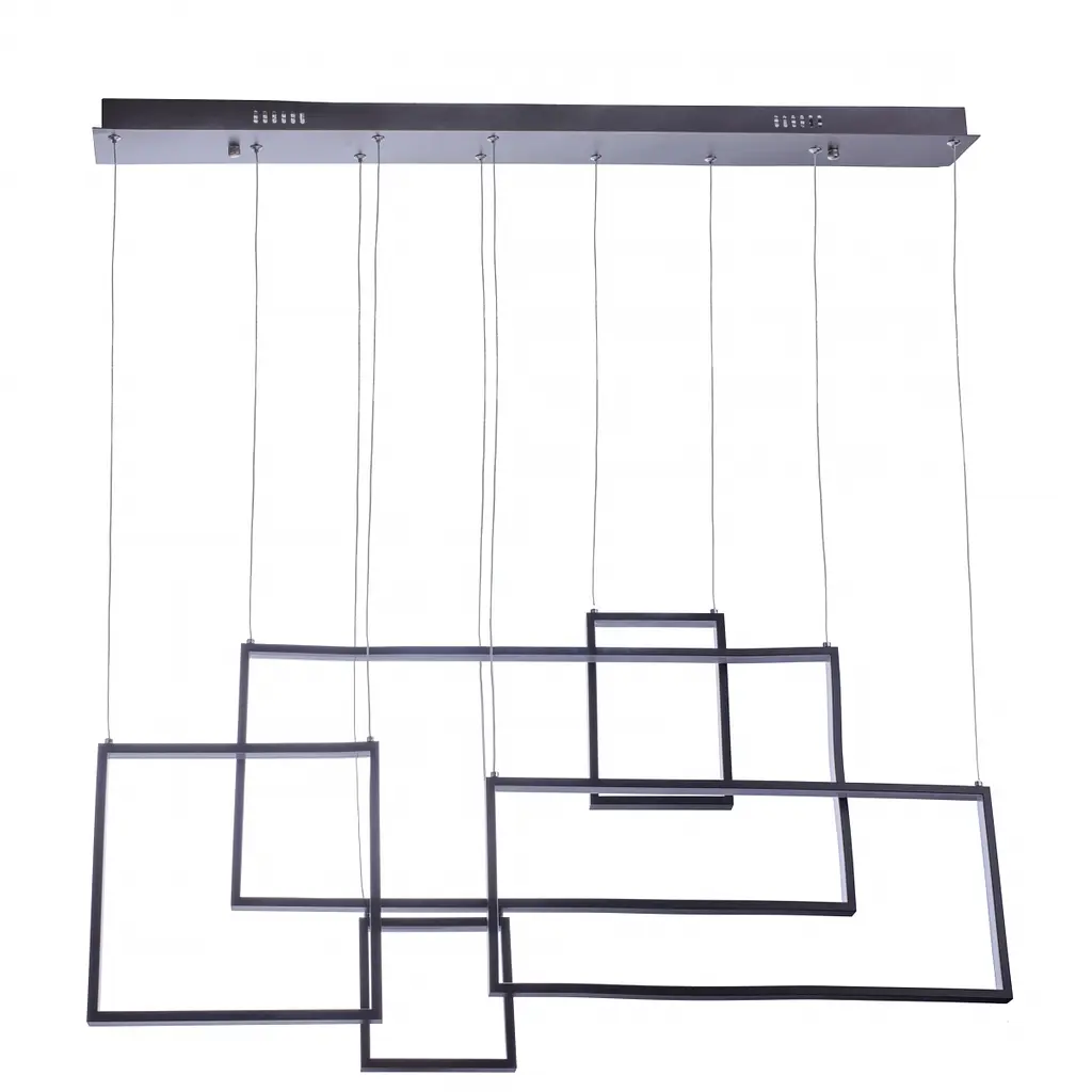 Світильник стельовий Brille підвісний світлодіодний сучасний BL-551S/120W WW BK - фото 5