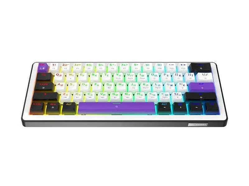 Клавіатура Hator Hellyberry HK60 White-Violet - фото 2
