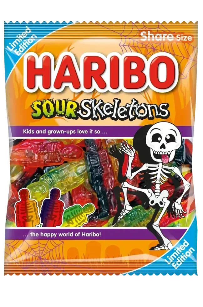 Желейні цукерки Haribo Sour Skeletons 160 g