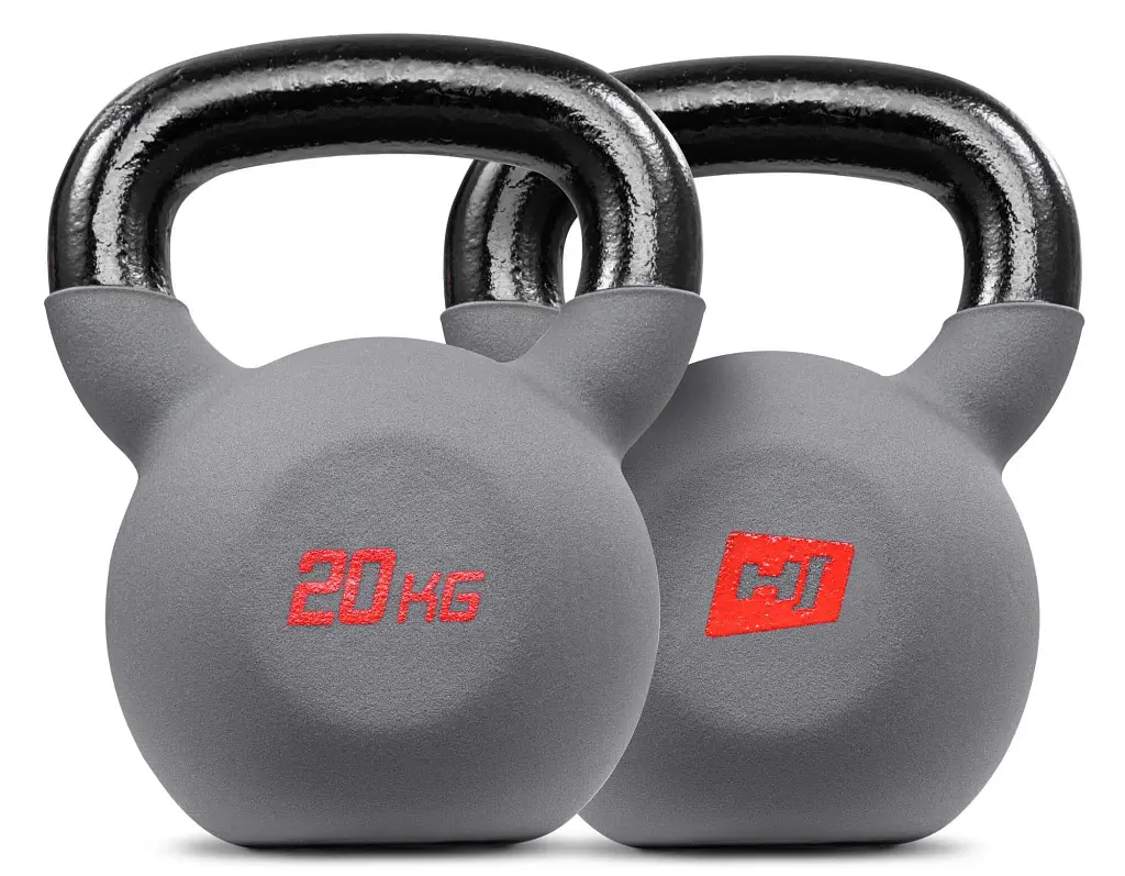 Гиря Hop-Sport HS-I020KB металлическая 20 кг серая с черным - фото 3