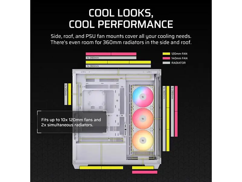 Корпус Corsair 3500X RS-R ARGB White (CC-9011323-WW) - фото 5