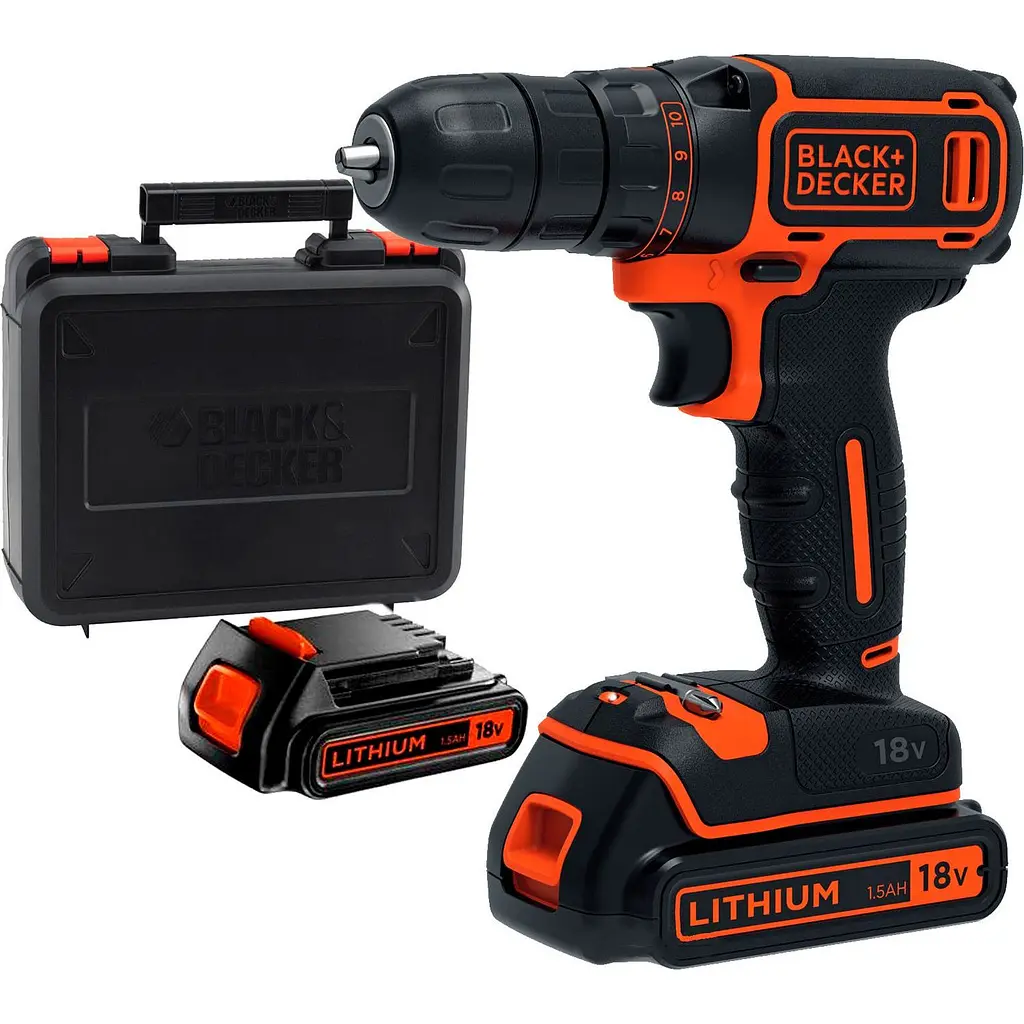 Дриль-шуруповерт Black+Decker BDCDC18KB 18V 2x1.5Ah [89315] - фото 2