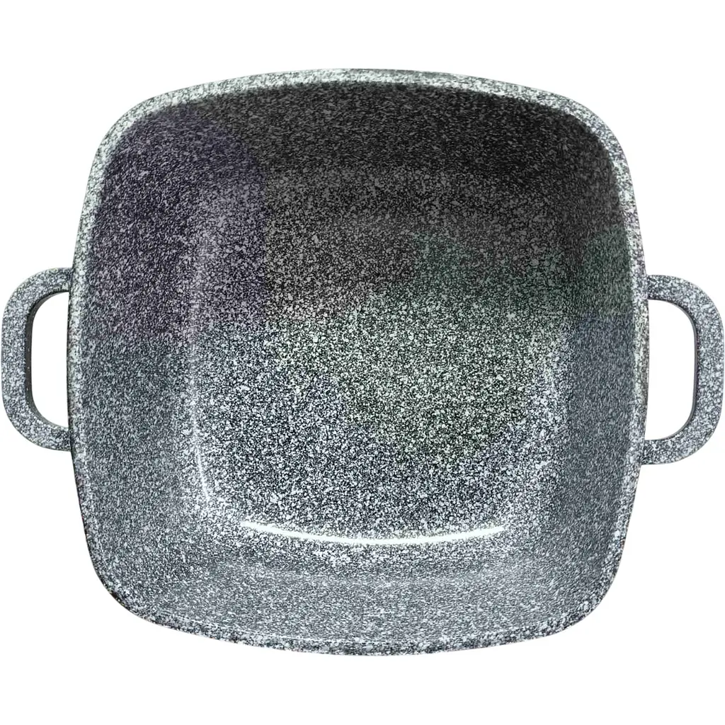 Каструля Vezzer квадратна з кришкою 22 см 3.5 л сіра (VZ8045) - фото 3