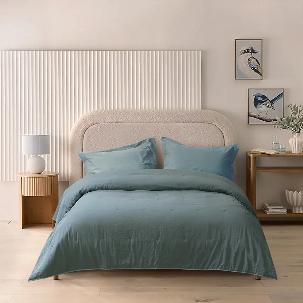 Покрывало Lotus Home - Nikos петроль 245x245 - фото 2