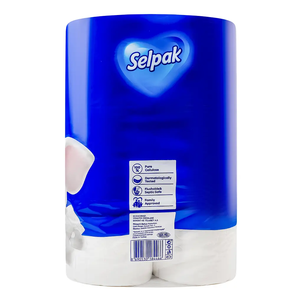 Туалетний папір Selpak тришаровий білий 14+4 рулонів - фото 3