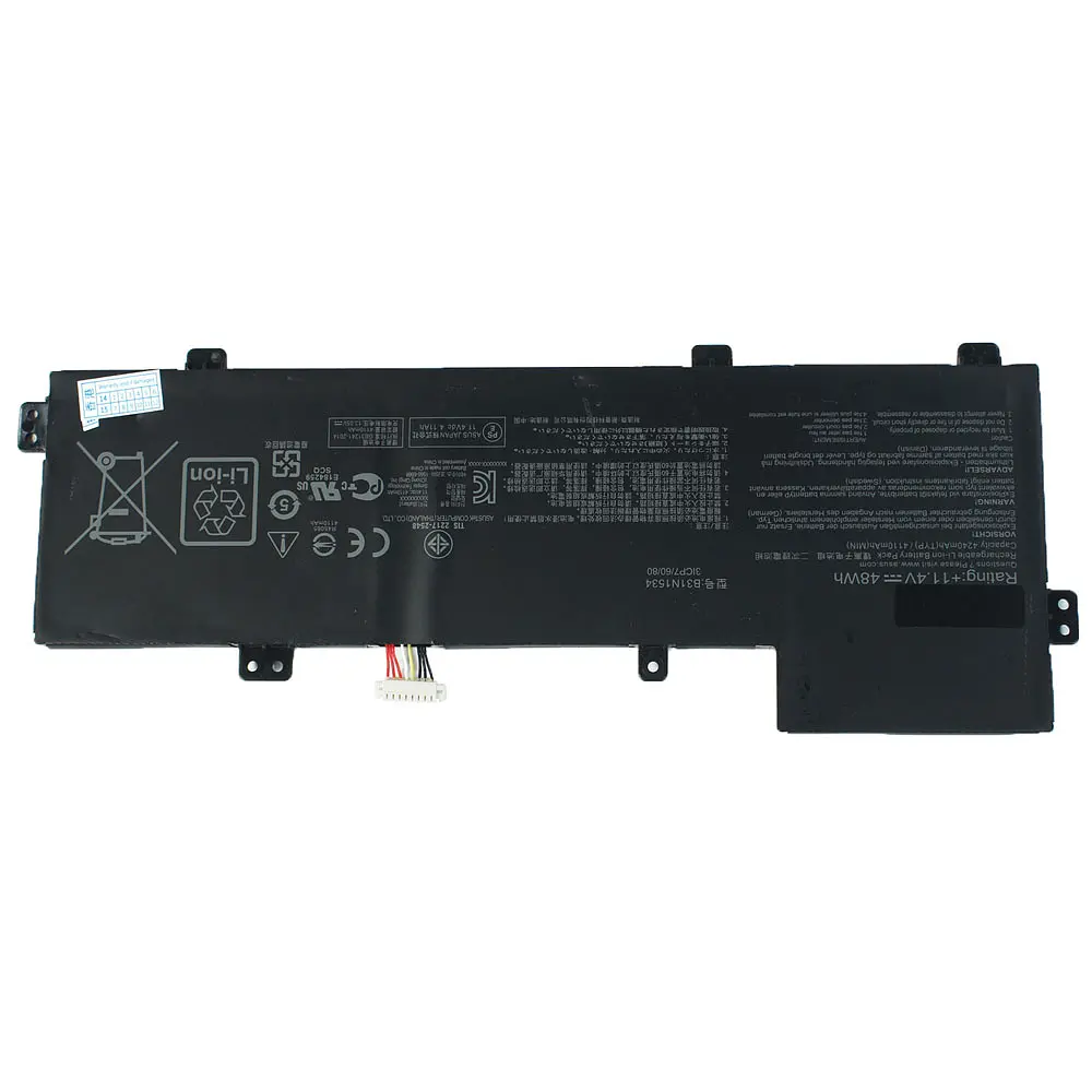 Батарея для ноутбука Asus B31N1534 (Zenbook UX510UX, UX510UW) 11.4V 4240 mAh 48Wh Black (0B200-02030000) - фото 3