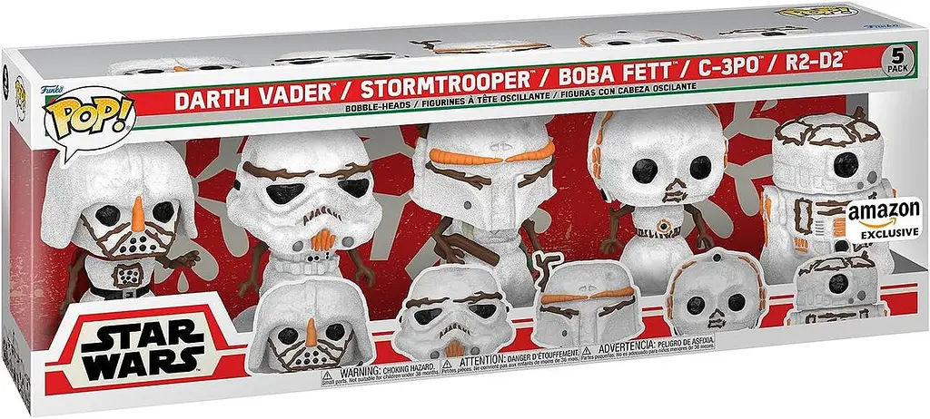 Набір фігурок Funko Pop Фвнко Поп Star Wars Holiday: Snowman 5 Pack Зіркові Війни SW HS 5 - фото 2