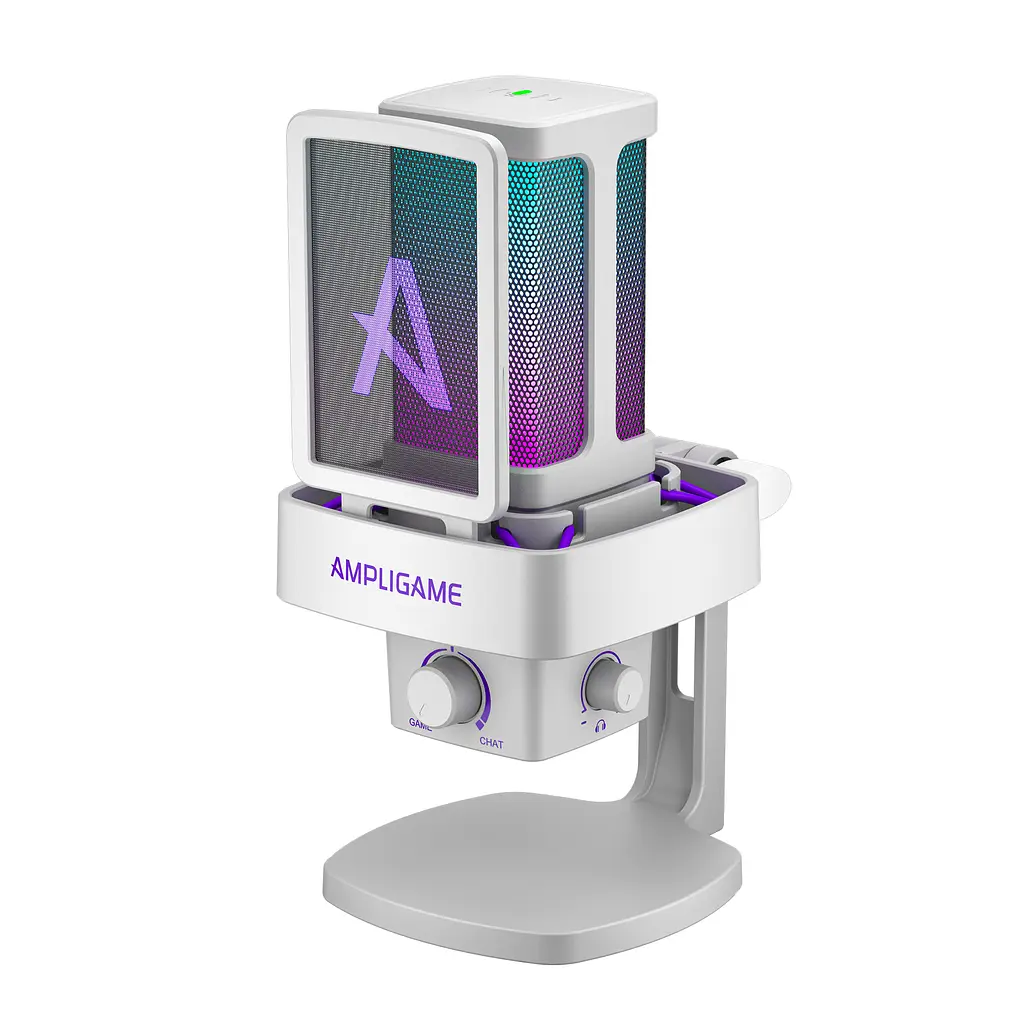 Мікрофон конденсаторний Fifine Ampligame USB White (Q8PROW) - фото 3