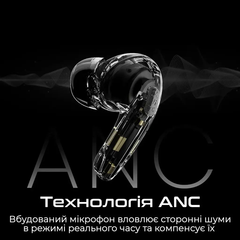 Bluetooth-гарнітура HiFuture Flybuds4 Black (flybuds4.black) - фото 4