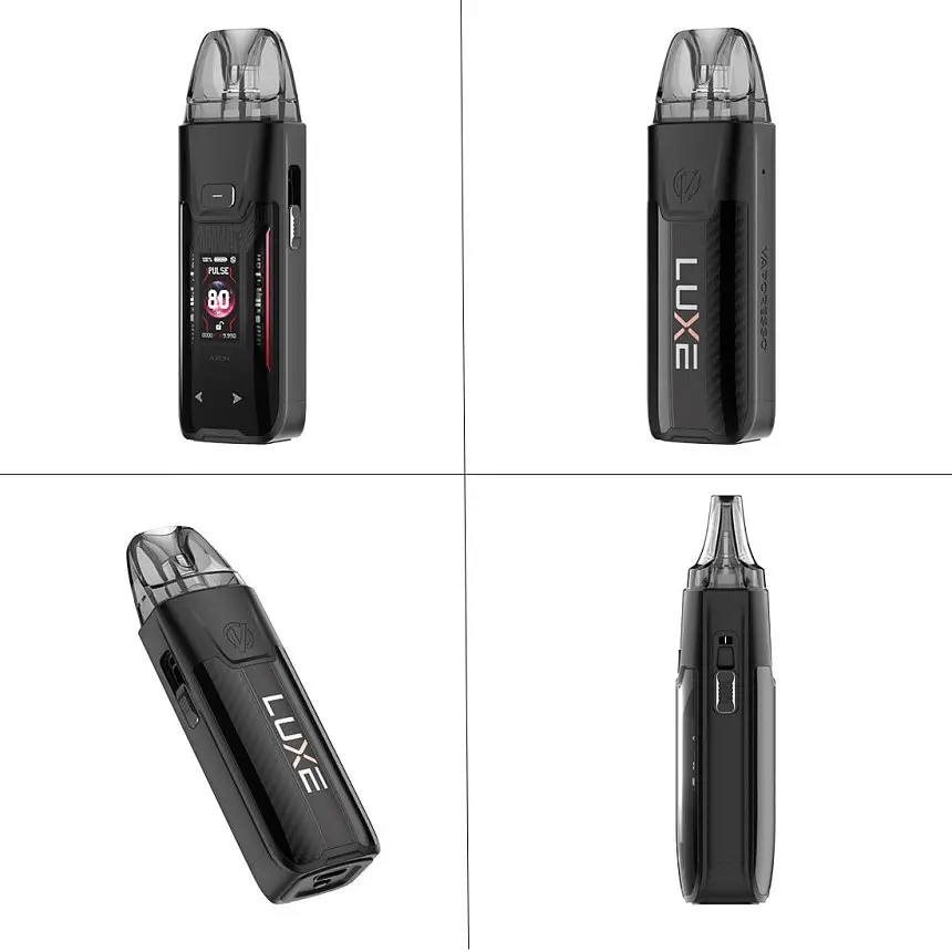 Под-система Vaporesso LUXE XR Max 2 80W Pod 3200mAh 5ml електронна сигарета Kit Dark Black Leather (18823) - фото 3