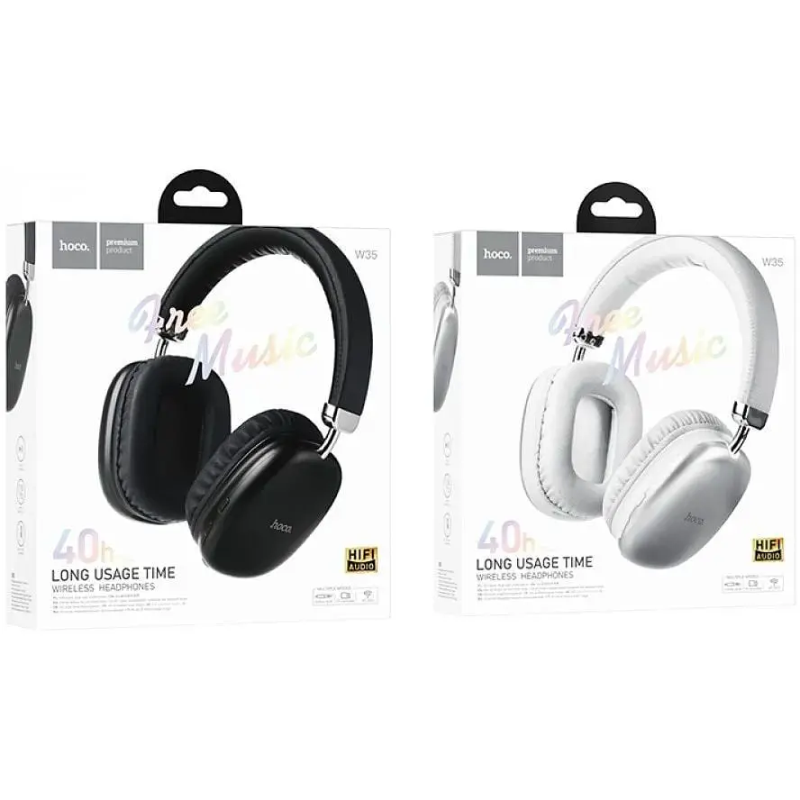 Навушники Bluetooth Hoco W35 Black - фото 4