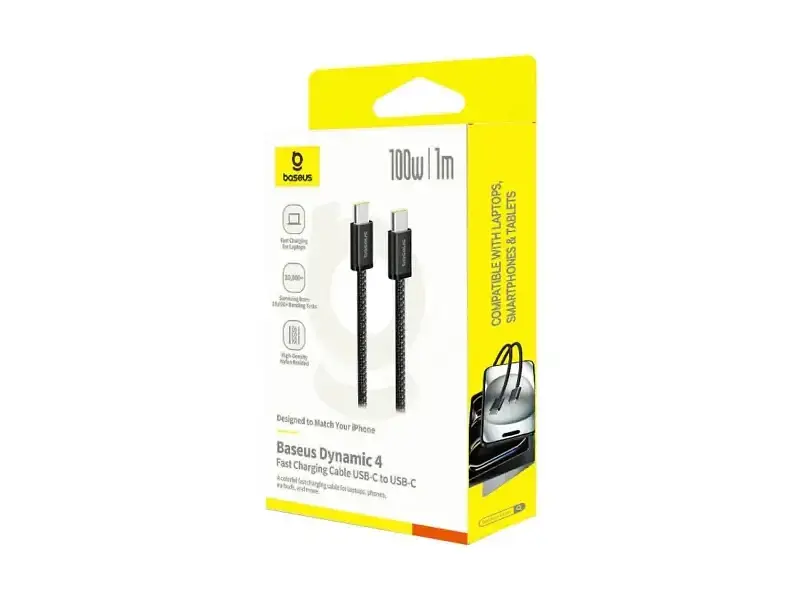 Кабель USB Type-C BASEUS 100W 1m (P10381400111-00) - фото 3