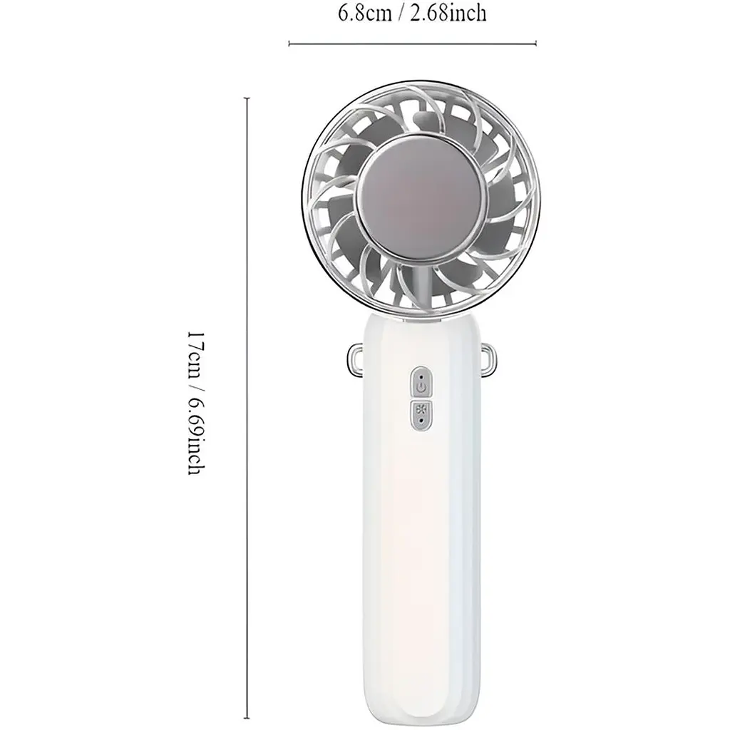 Портативний вентилятор DK K36 White [110322] - фото 3