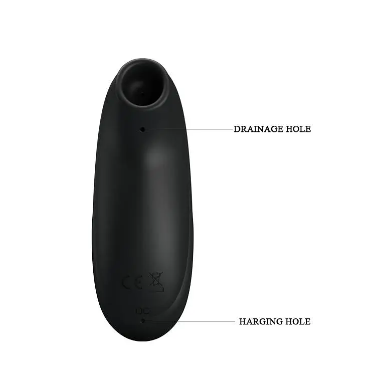 Вакуумний стимулятор клітора з вібрацією Pretty Love Otis чорний - фото 7