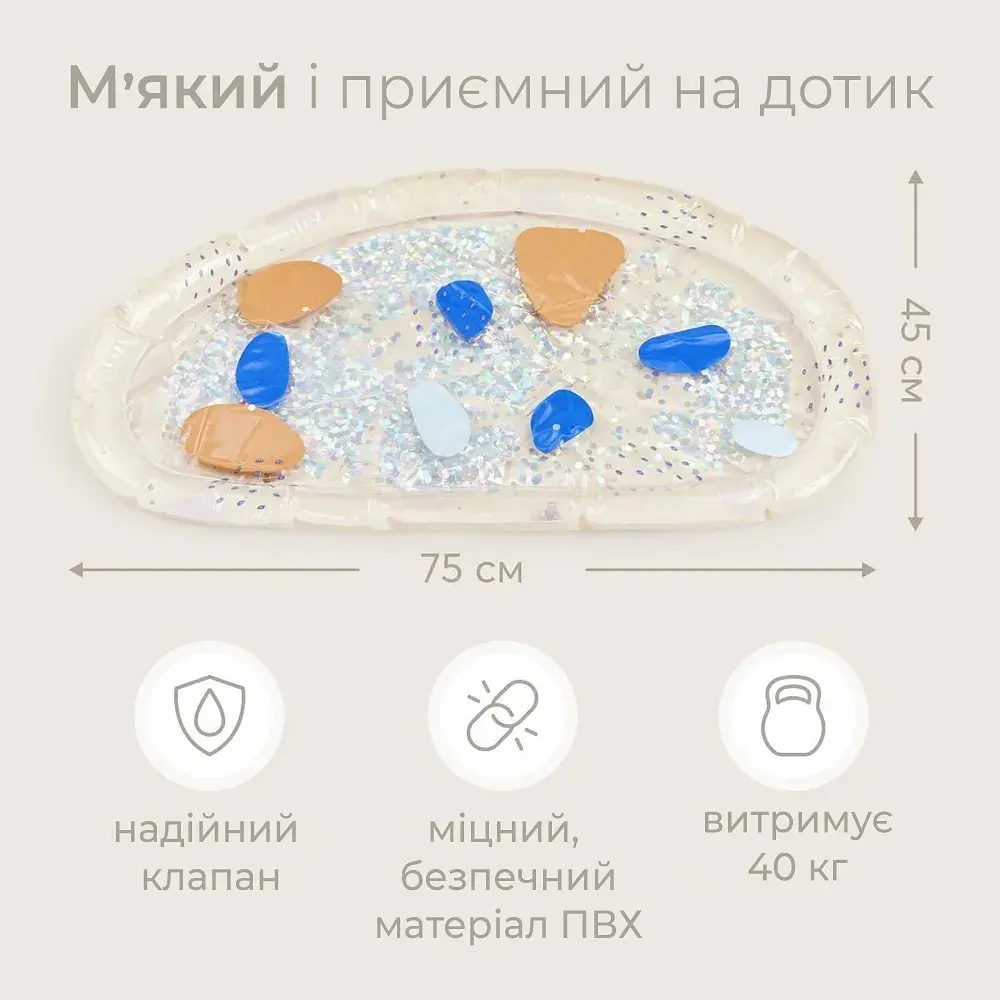 Розвиваючий водний килимок Poppet Акваплей 75х45 см (PP-WM-001) - фото 8