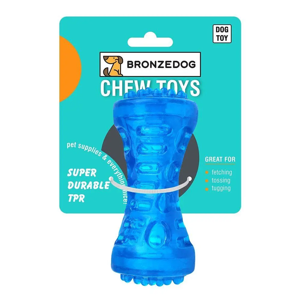 Іграшка для собак Bronzedog CHEW Звукова гантеля 5 х 13 см - фото 2