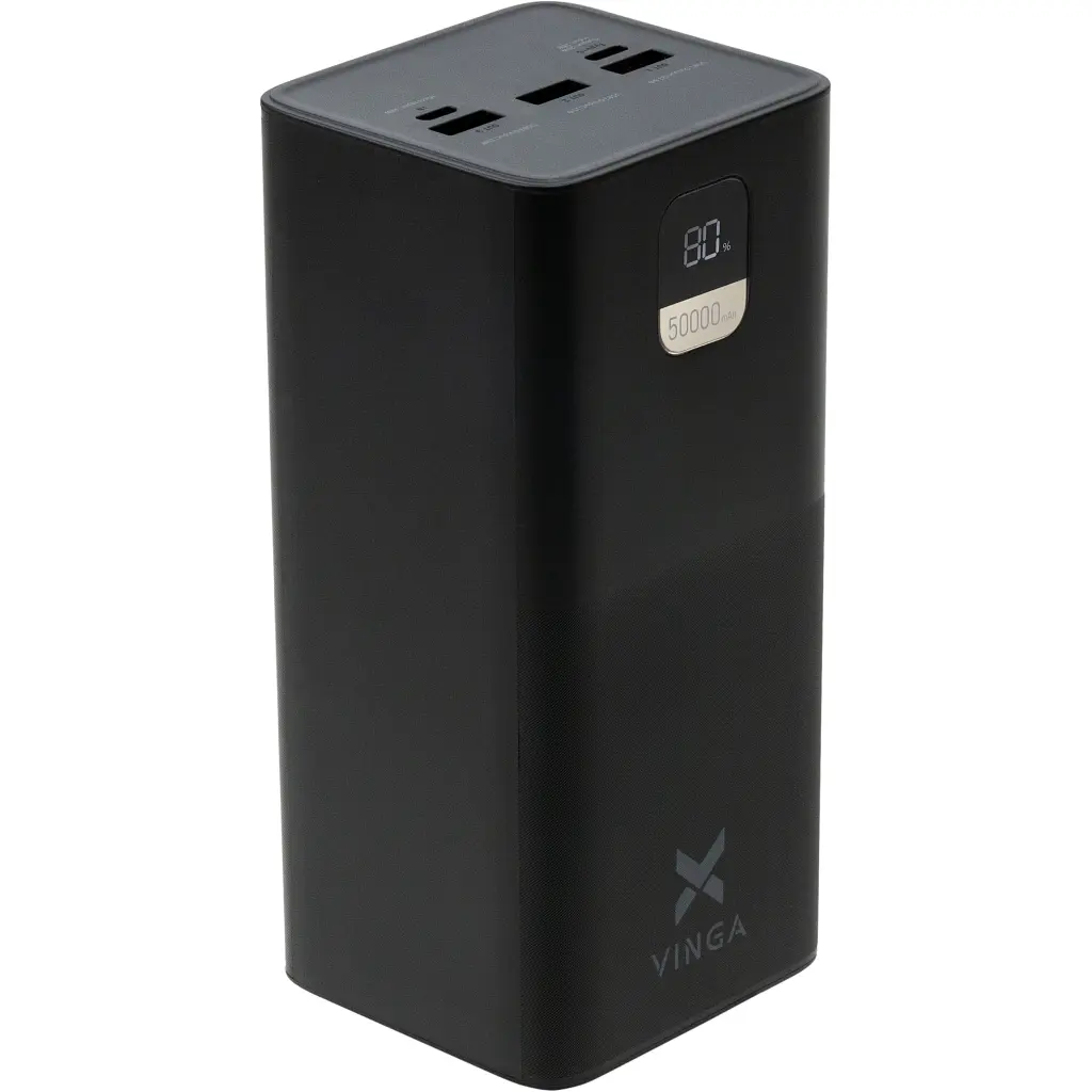 Батарея універсальна Vinga 50000 mAh 22.5W Display Black (VPBB5022) - фото 4