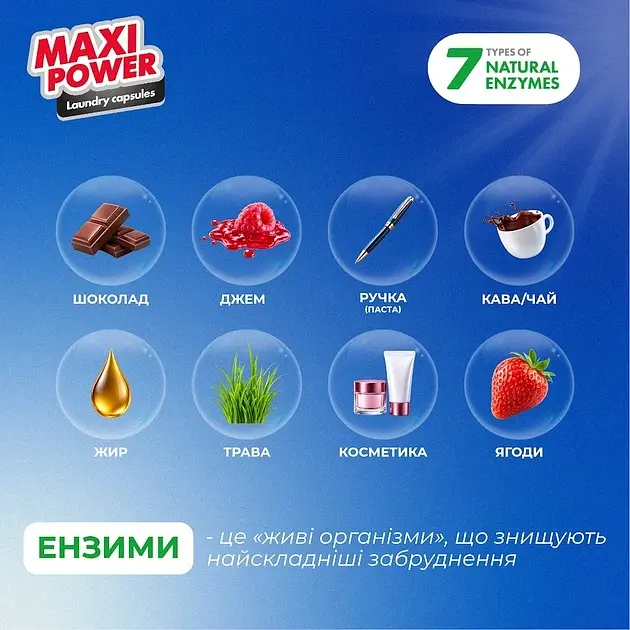 Капсули для прання Maxi Power універсальні Свіжість 26 шт. - фото 4
